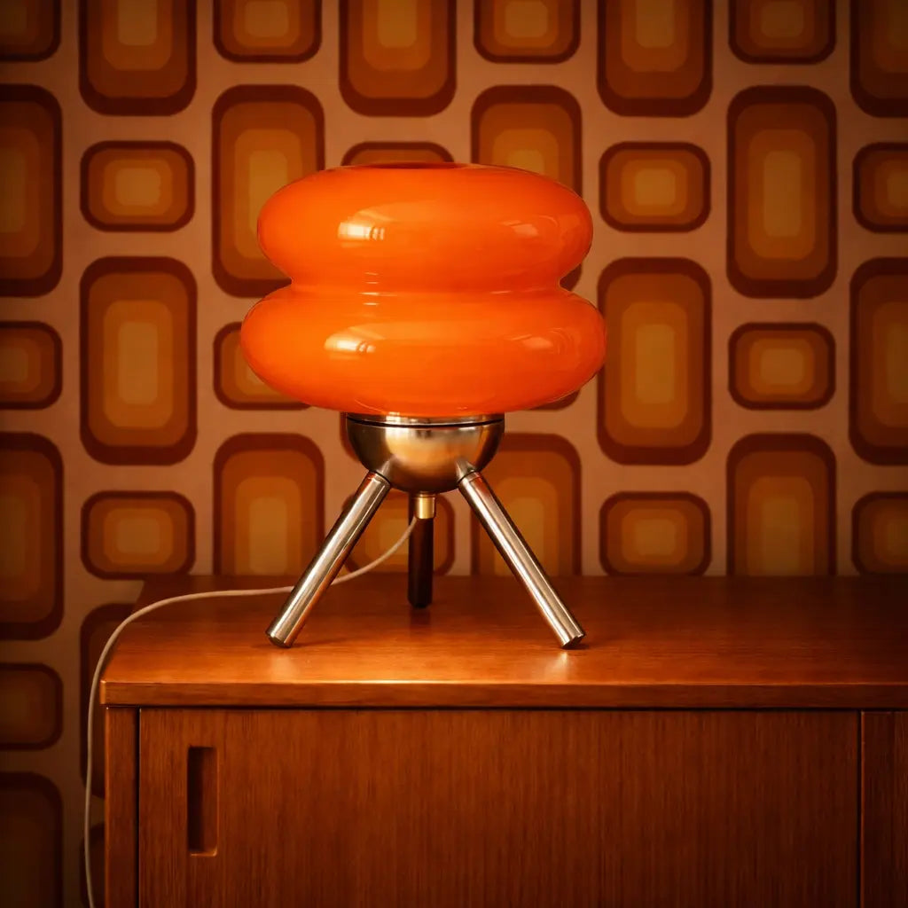 Lampe rétro design années 70 – Luminaire décoratif style vintage (4 coloris) Studio Retro