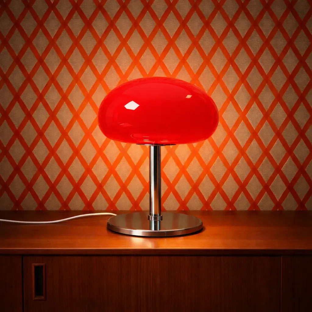 Lampe rétro design années 70 colorée – Luminaire décoratif style vintage (3 coloris) Studio Retro