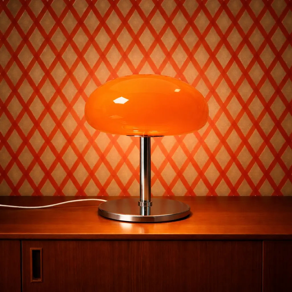 Lampe rétro design années 70 colorée – Luminaire décoratif style vintage (3 coloris) Studio Retro